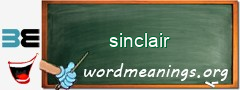 WordMeaning blackboard for sinclair